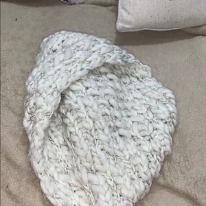 Knitted infinity scarf